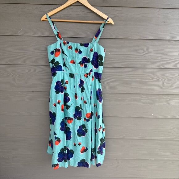 Anthropologie Maeve flora retro print midi dress - Picture 1 of 8
